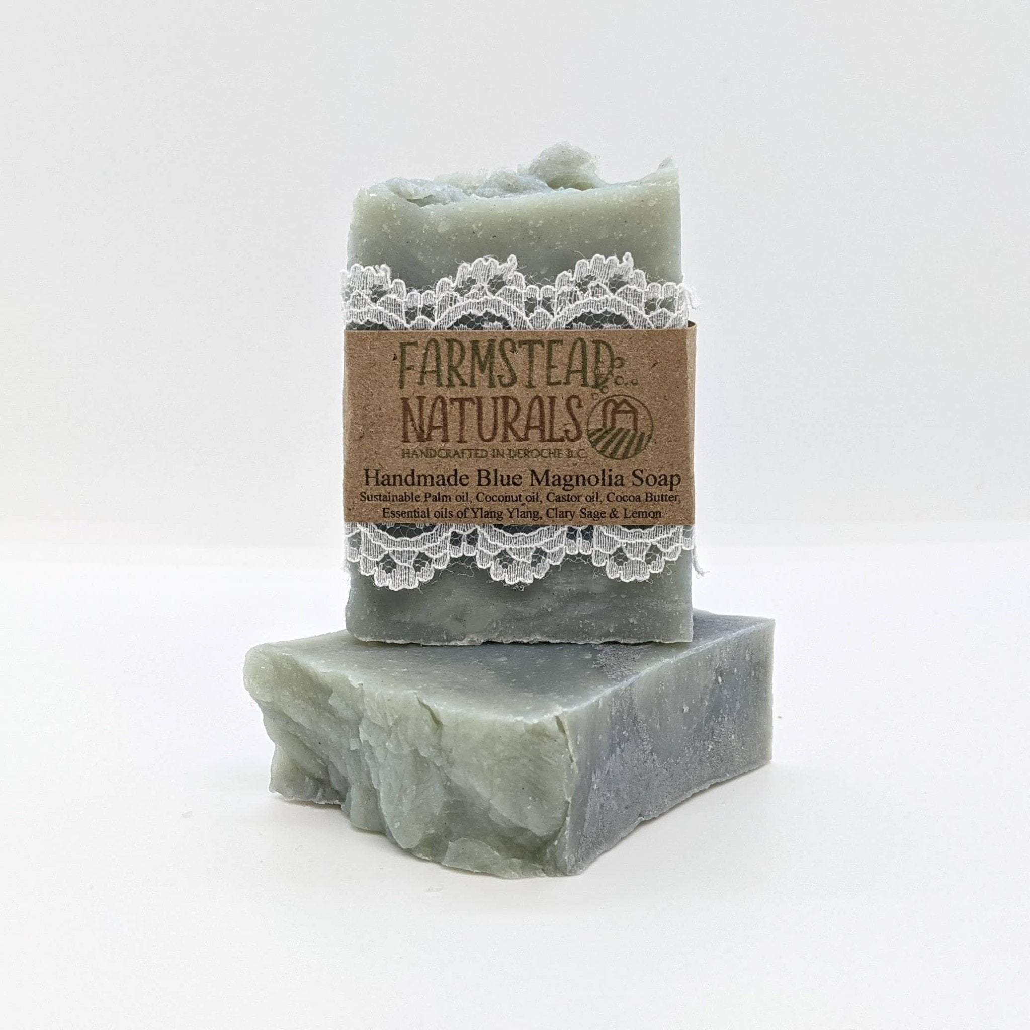 Handmade Blue Magnolia Soap - Farmstead Naturals - Modern Hustle Marketplace
