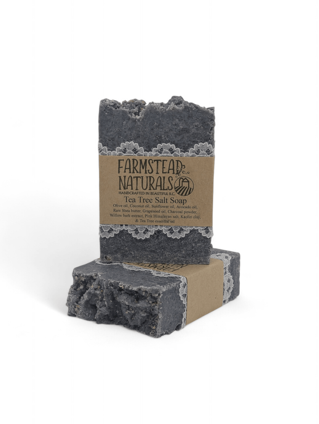 Handmade Tea Tree Salt Soap - Bulk - Farmstead Naturals - Modern Hustle Marketplace