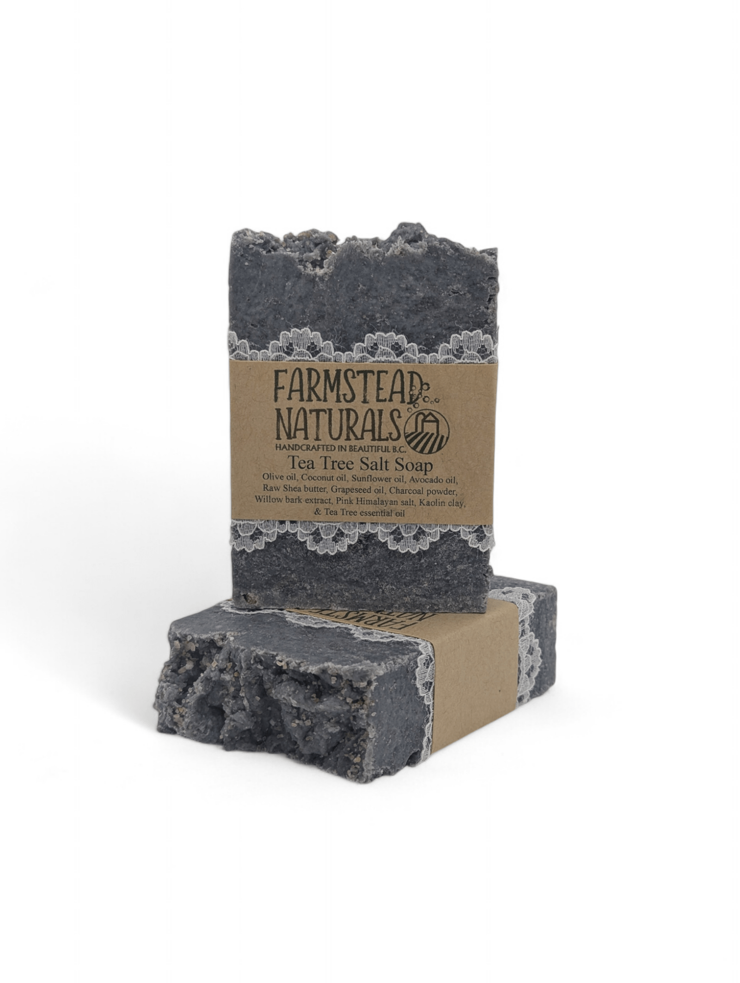 Handmade Tea Tree Salt Soap - Bulk - Farmstead Naturals - Modern Hustle Marketplace