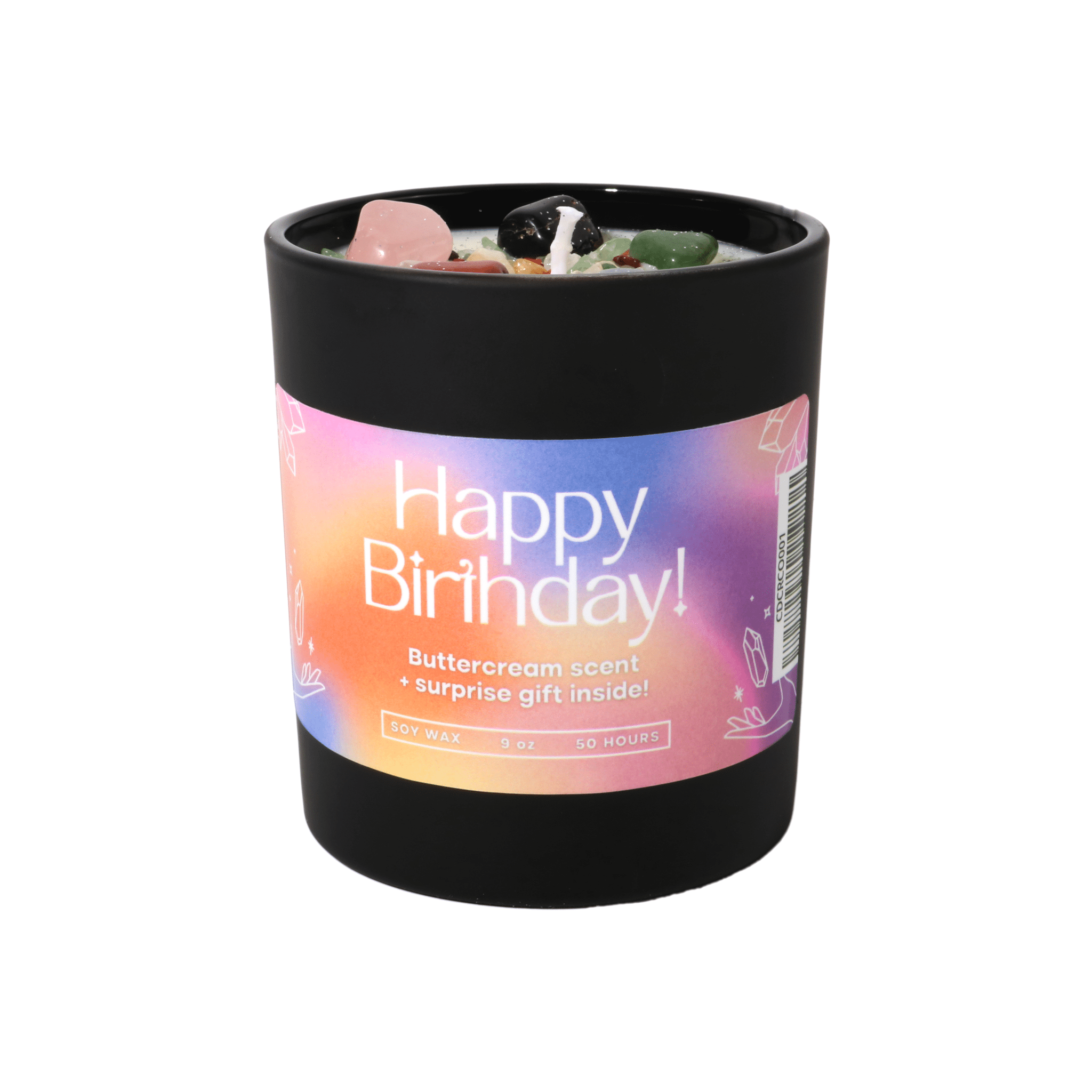 Happy Birthday Candle 🎉 Crystal Surprise Inside - Modern Hustle Marketplace