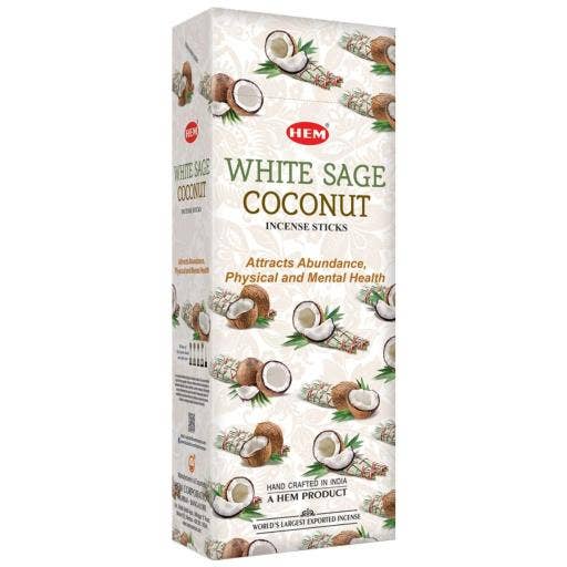 Hem White Sage Coconut Incense Sticks 9`` - 107 - Modern Hustle Marketplace