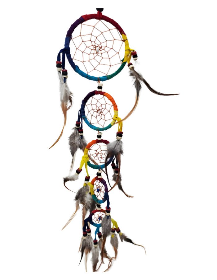 Home Decor - Dreamcatcher - 7 Chakras Suede Five Ring - Modern Hustle Marketplace