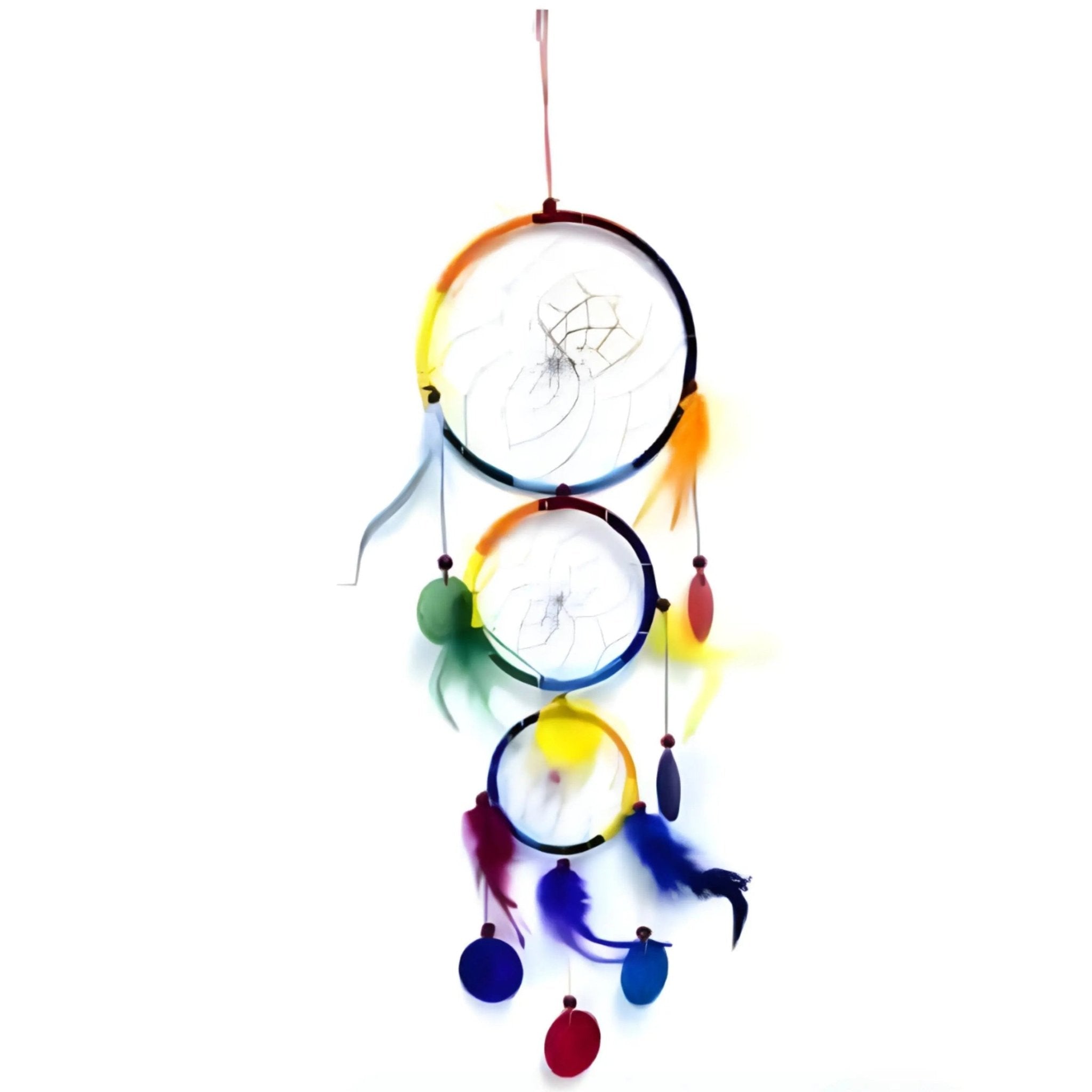 Home Decor - Dreamcatcher - Three Ring Multi - Colored - 6"D - Modern Hustle Marketplace