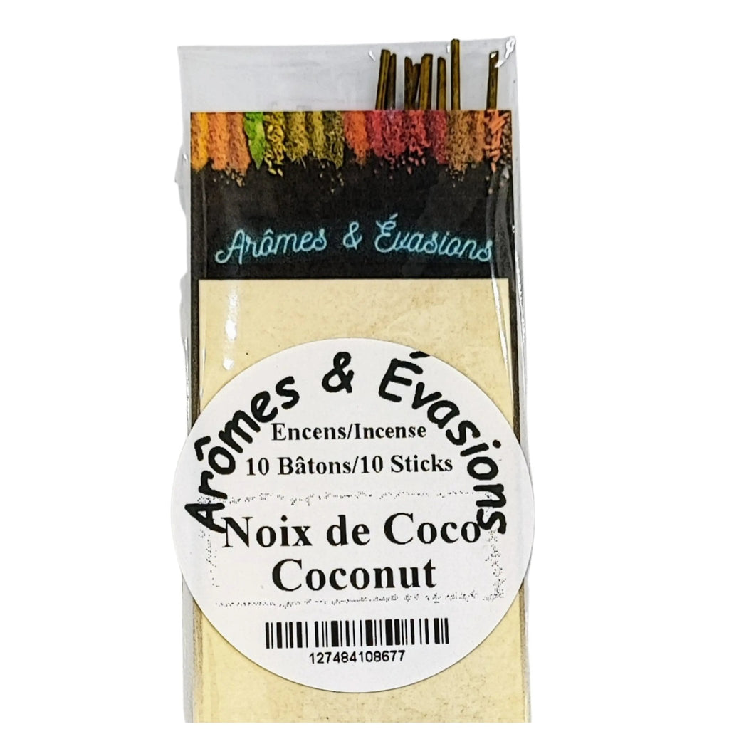 Incense Sticks - Coconut - Pack of 10 - Modern Hustle Marketplace