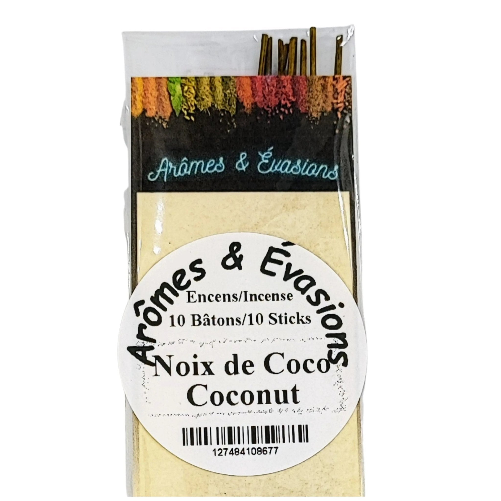 Incense Sticks - Coconut - Pack of 10 - Modern Hustle Marketplace