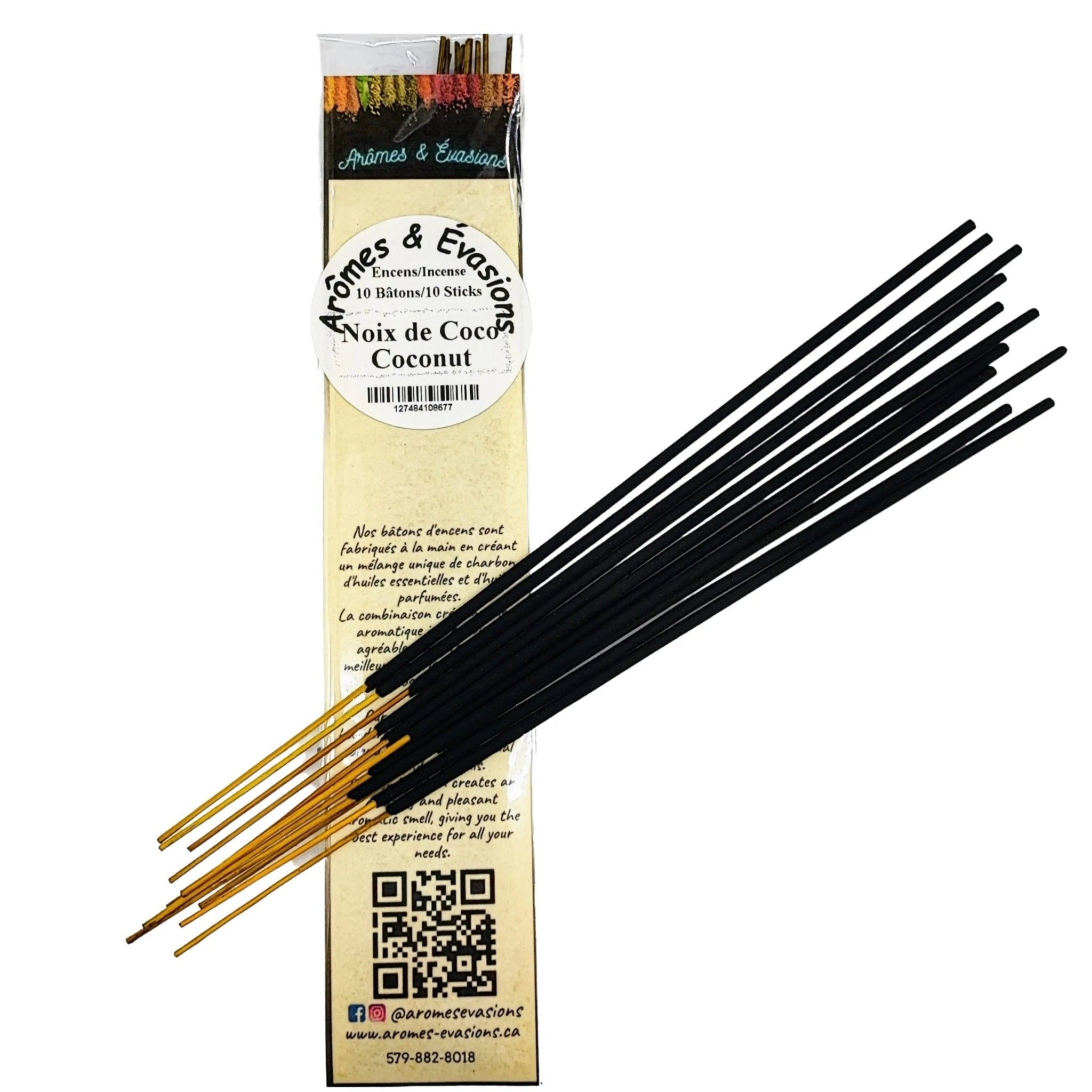 Incense Sticks - Coconut - Pack of 10 - Modern Hustle Marketplace