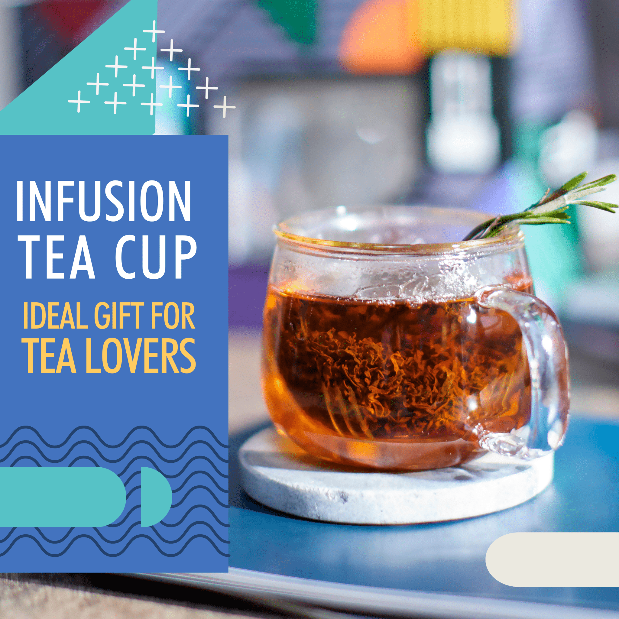 Infusion Glass Tea Cup with Infuser for Loose Tea - Modern Hustle Marketplace