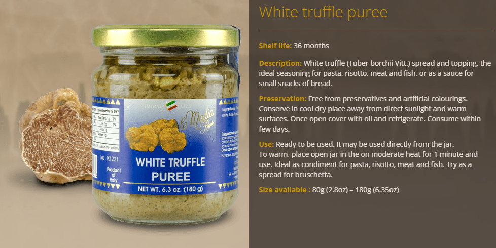La Madia Regale White Truffle Puree 80g - Modern Hustle Marketplace