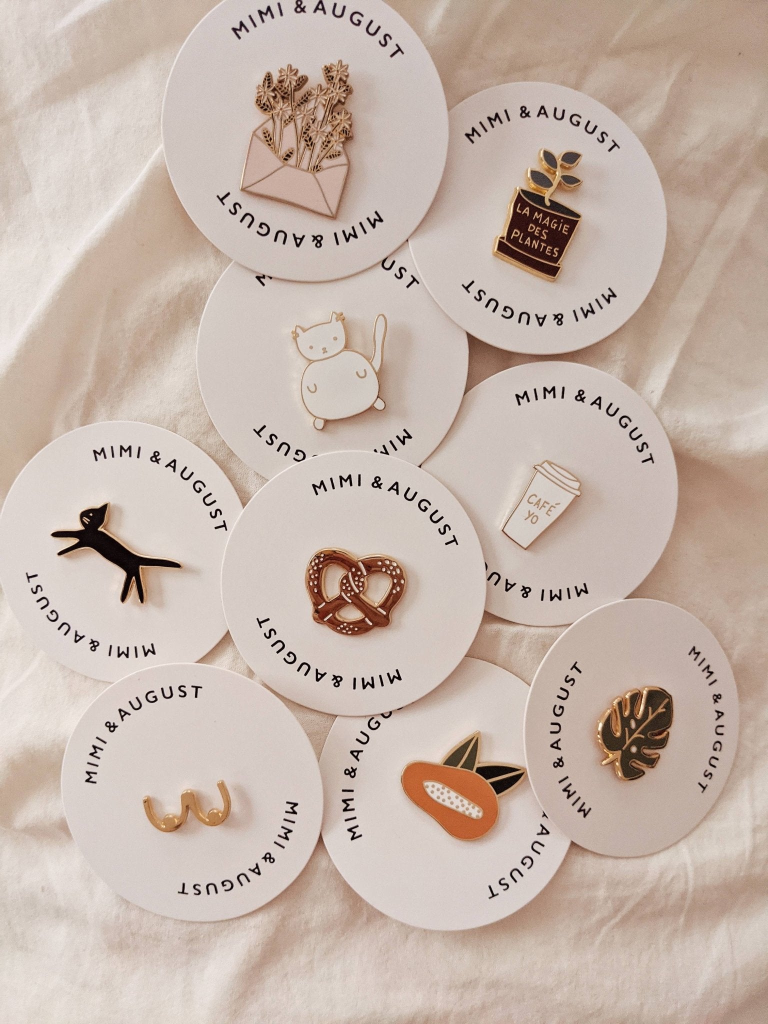 Letter full of flowers Enamel pin - Modern Hustle Marketplace