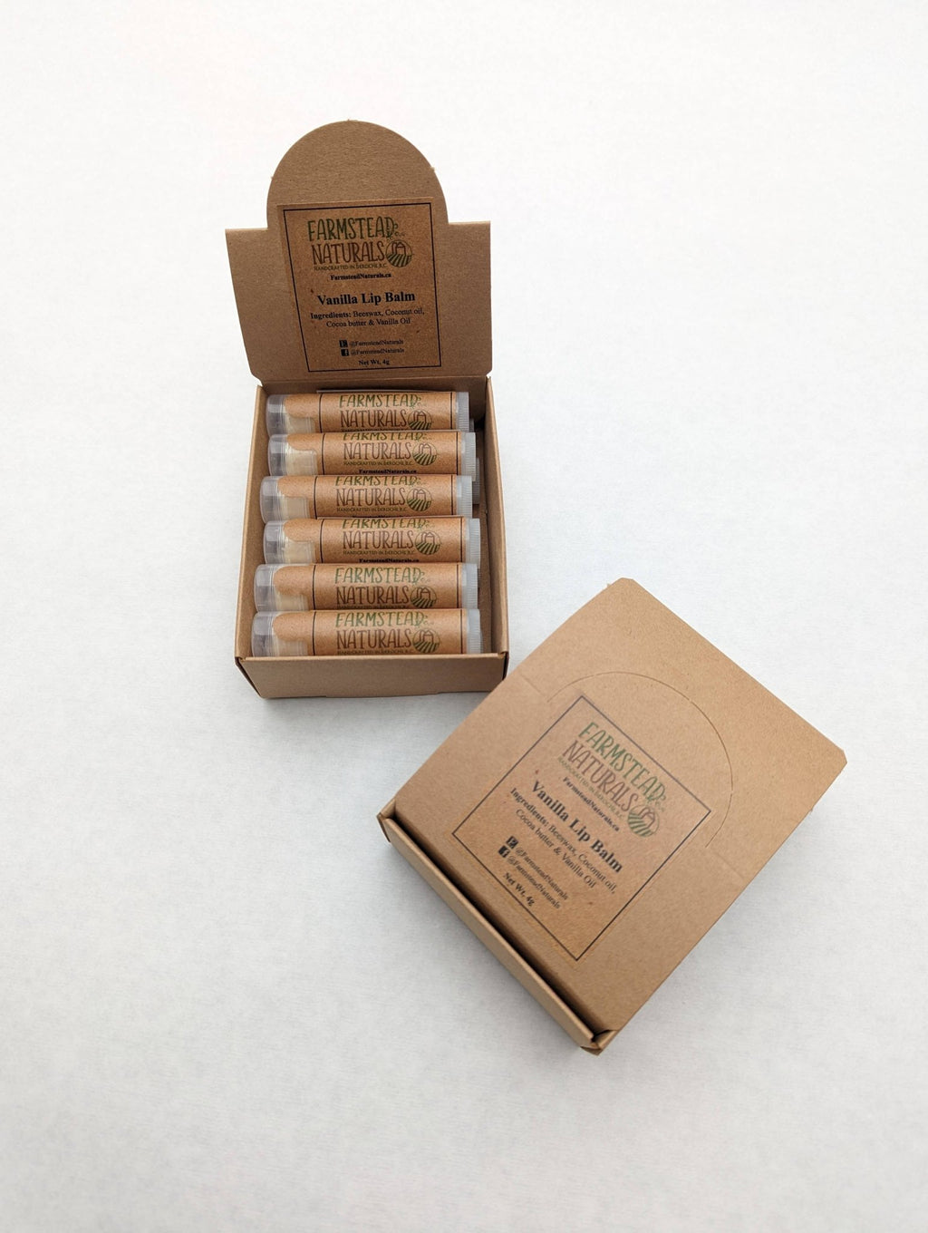 Lip Balm - Bulk - Farmstead Naturals: Vanilla - Modern Hustle Marketplace