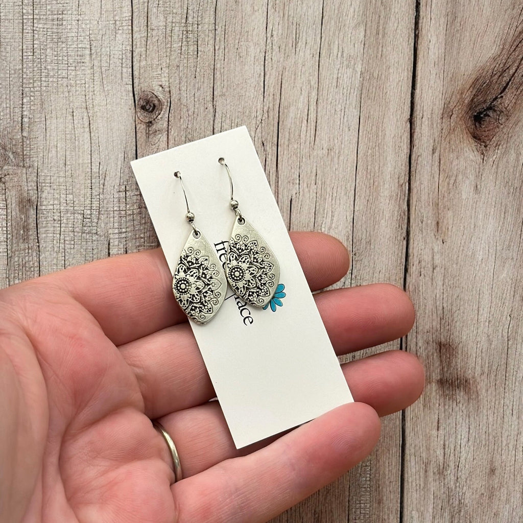 Mandala Hook Earrings - Modern Hustle Marketplace