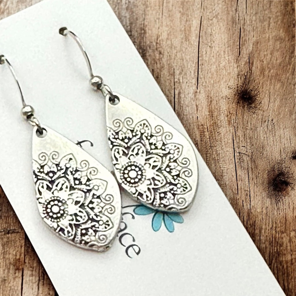 Mandala Hook Earrings - Modern Hustle Marketplace
