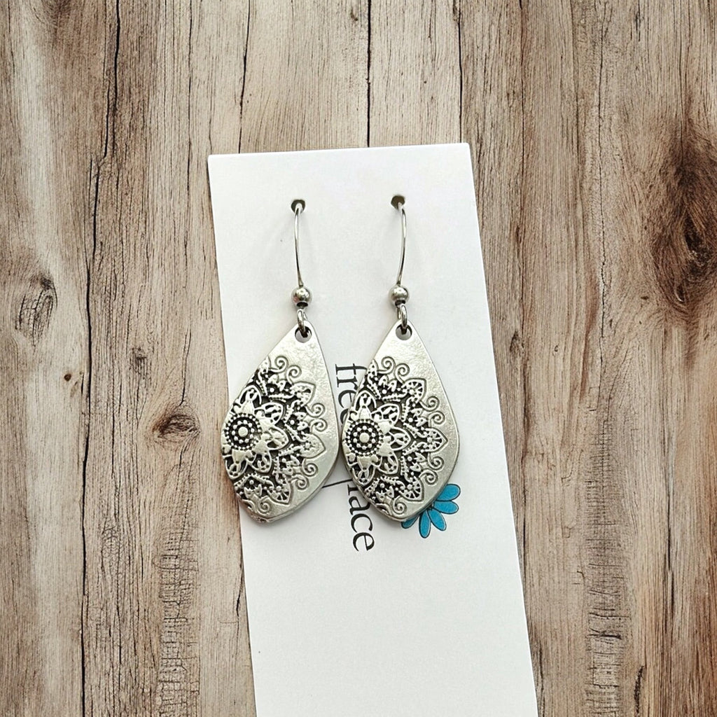 Mandala Hook Earrings - Modern Hustle Marketplace