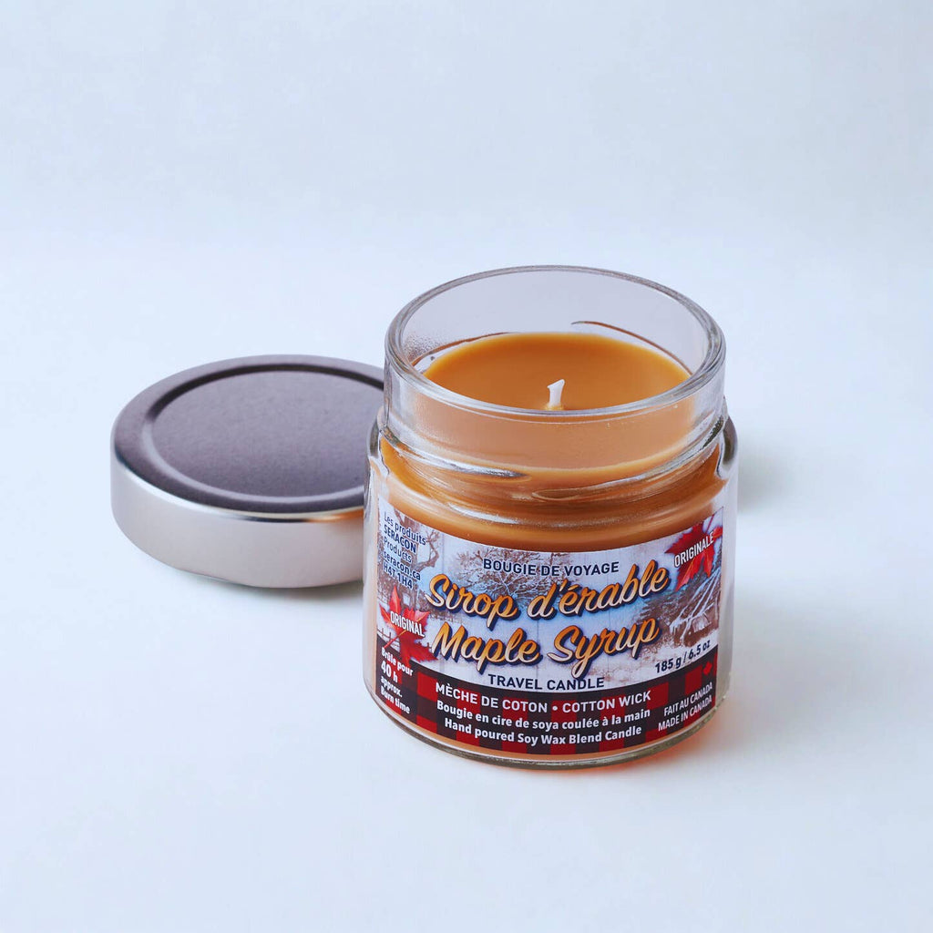 Maple Syrup Candle in Mason Glass Jar 7oz - Modern Hustle Marketplace