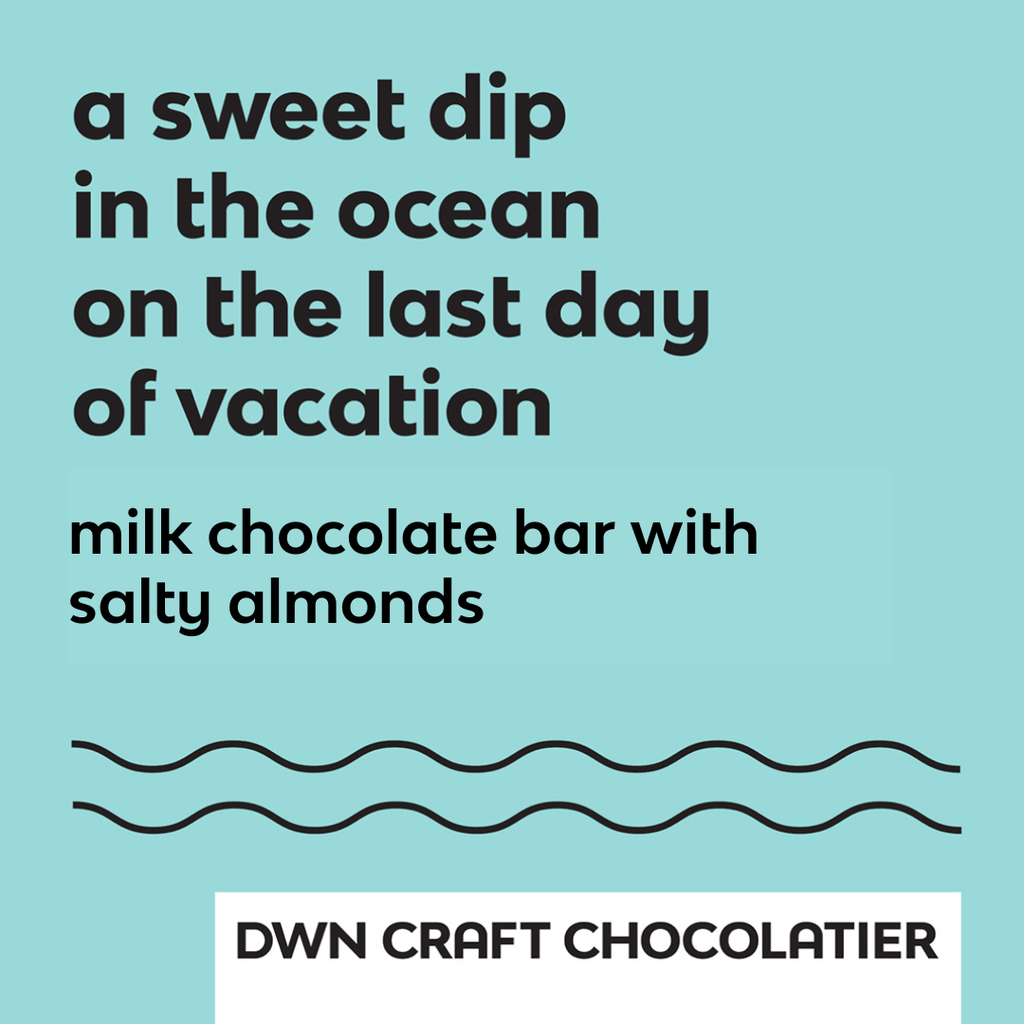 milk chocolate bar with salted almonds - Modern Hustle Marketplace