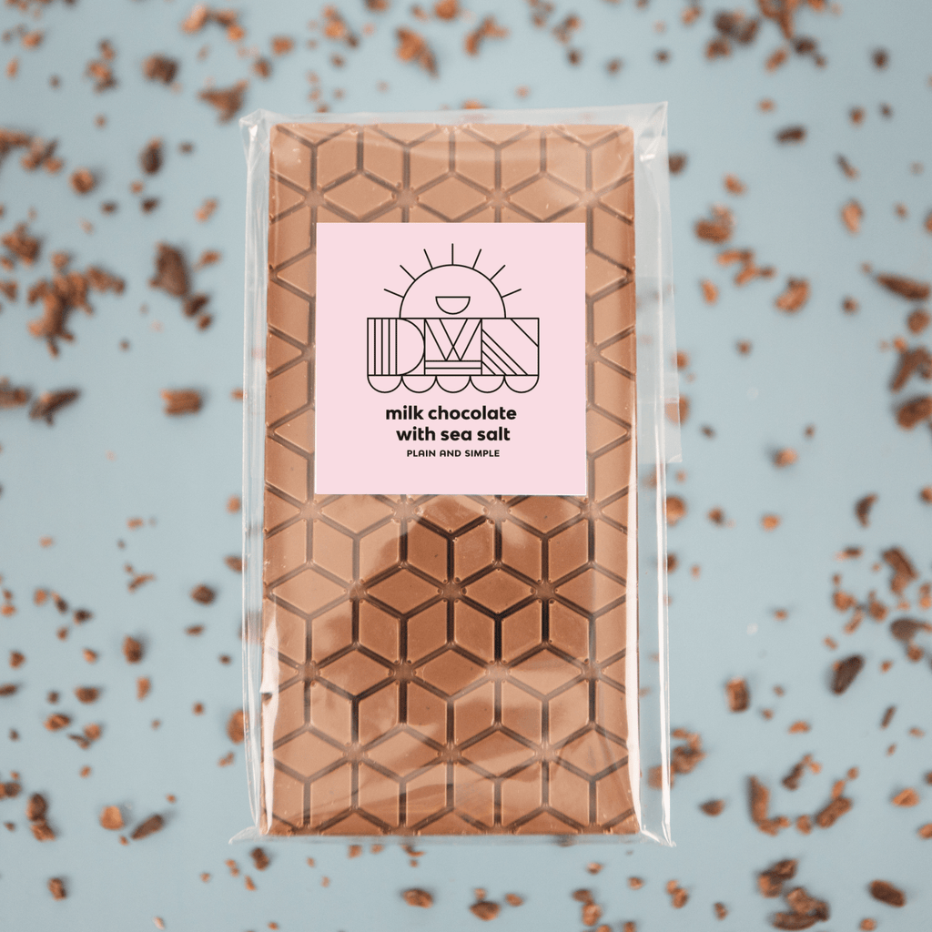 milk chocolate bar with sea salt - Modern Hustle Marketplace