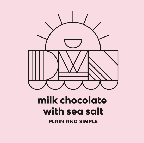 milk chocolate bar with sea salt - Modern Hustle Marketplace