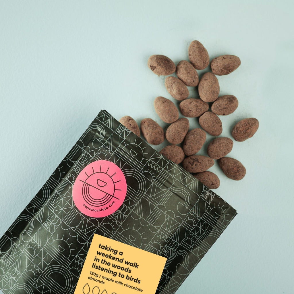 milk chocolate maple almonds - Modern Hustle Marketplace
