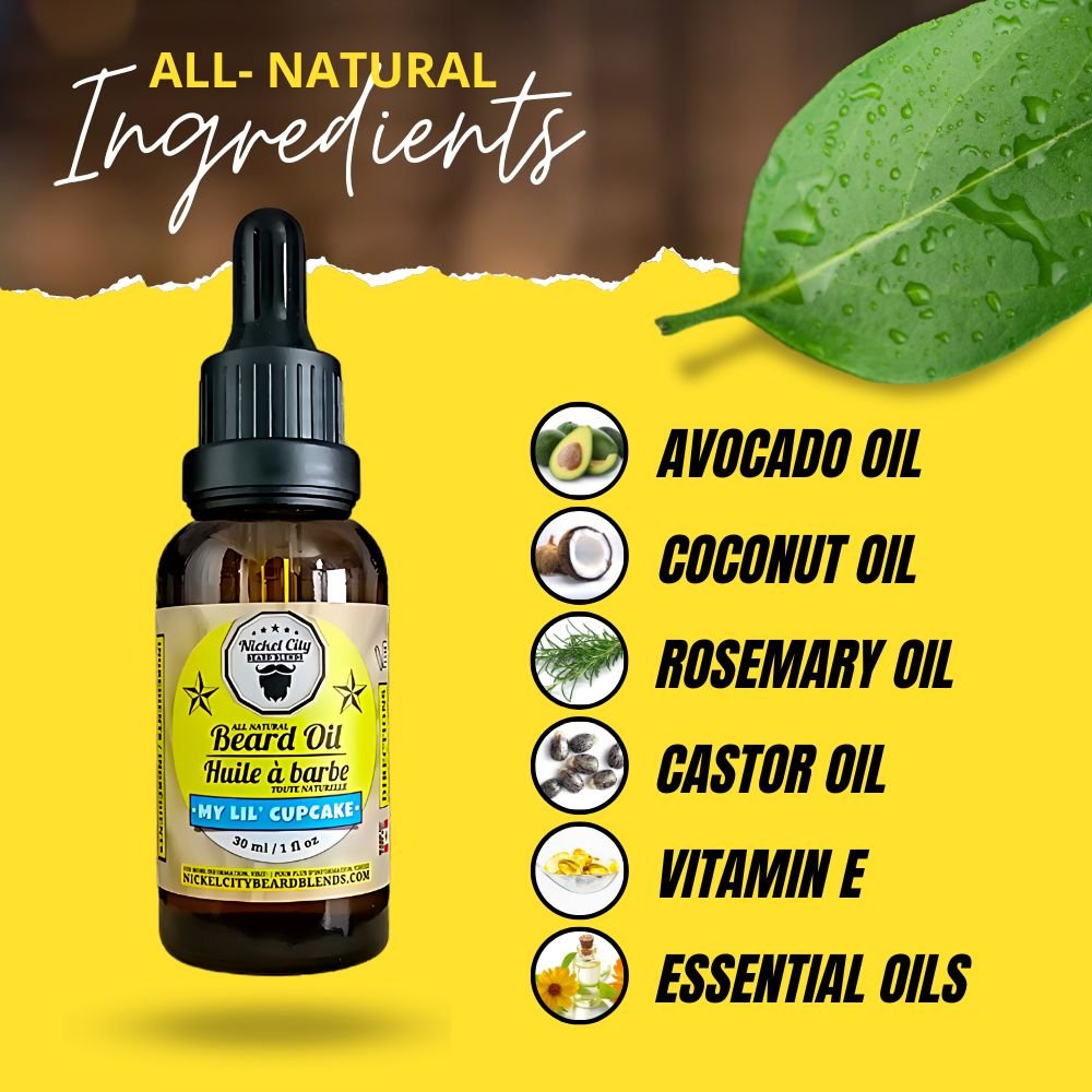 My Lil Cupcake Beard Oil (30ml) – Sweet Vanilla Cupcake | Premium Conditioning Beard Oil - Modern Hustle Marketplace