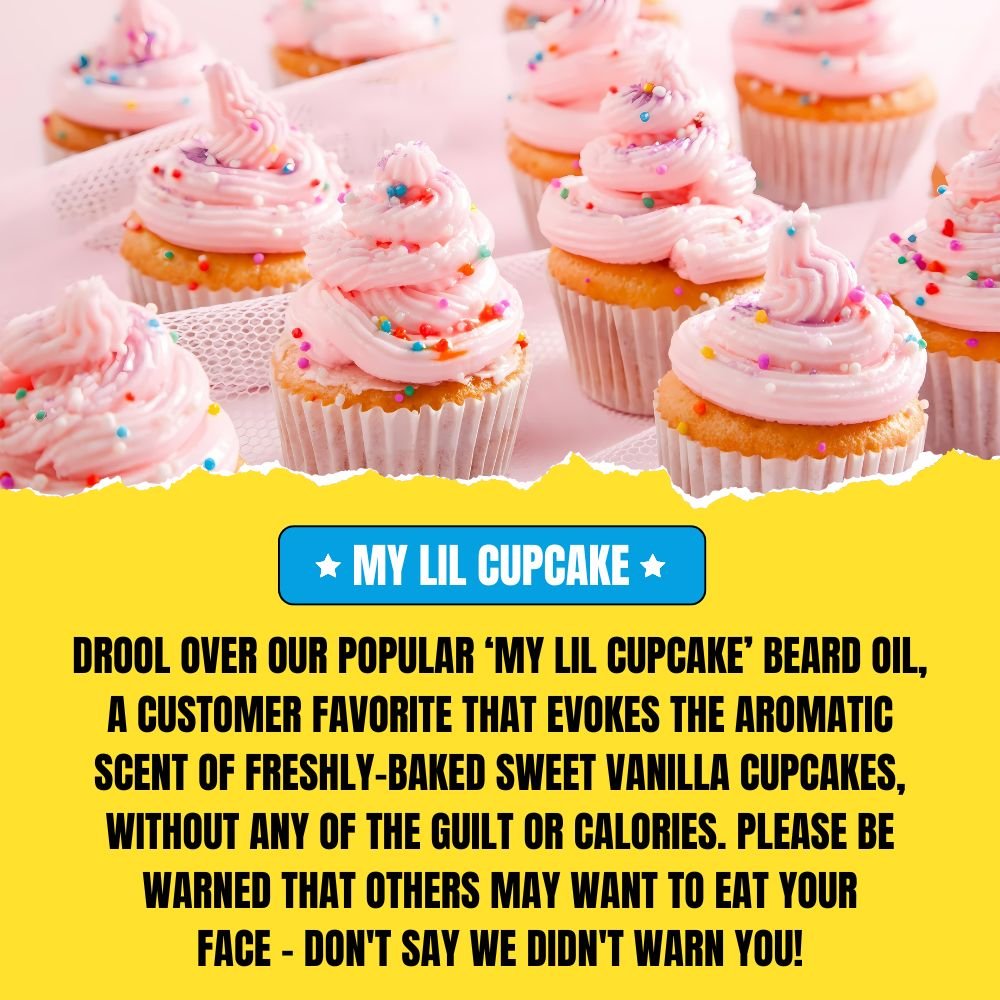 My Lil Cupcake Beard Oil (30ml) – Sweet Vanilla Cupcake | Premium Conditioning Beard Oil - Modern Hustle Marketplace