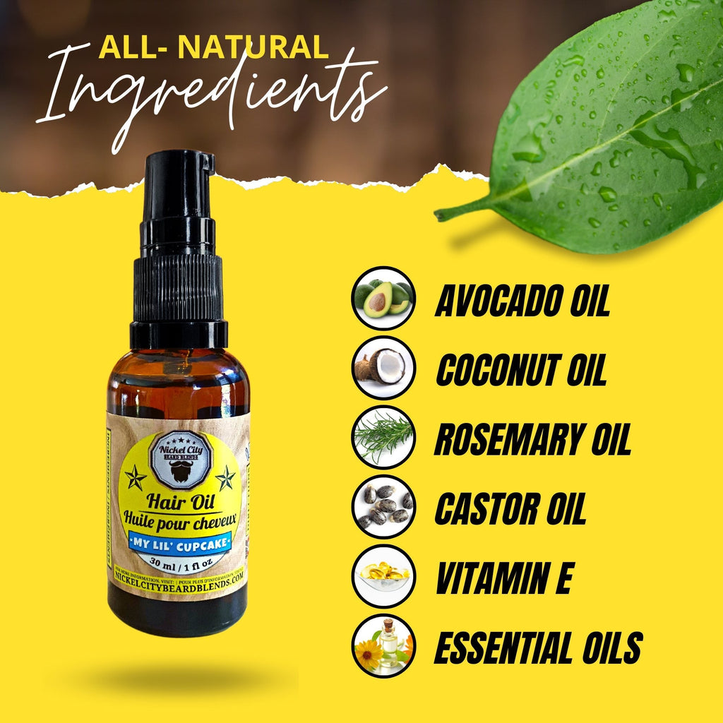 My Lil Cupcake Hair Oil (30ml) – Moisturizing Vanilla Cupcake Scent | Nourishing & Shine - Enhancing Oil - Modern Hustle Marketplace