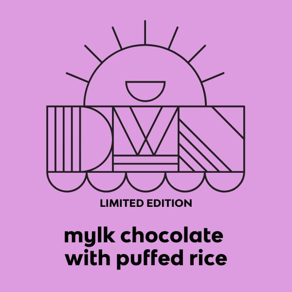 mylk chocolate bar with puffed rice - Modern Hustle Marketplace