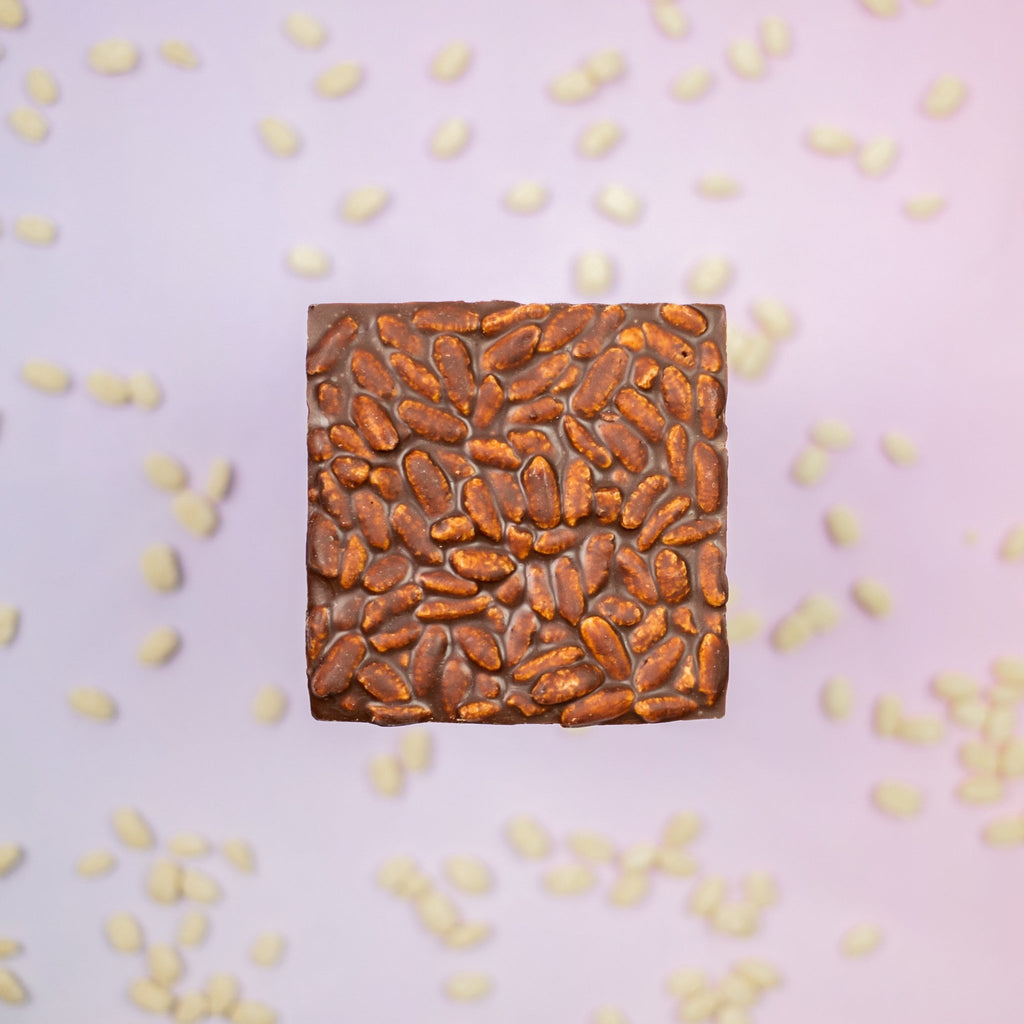 mylk chocolate bar with puffed rice - Modern Hustle Marketplace