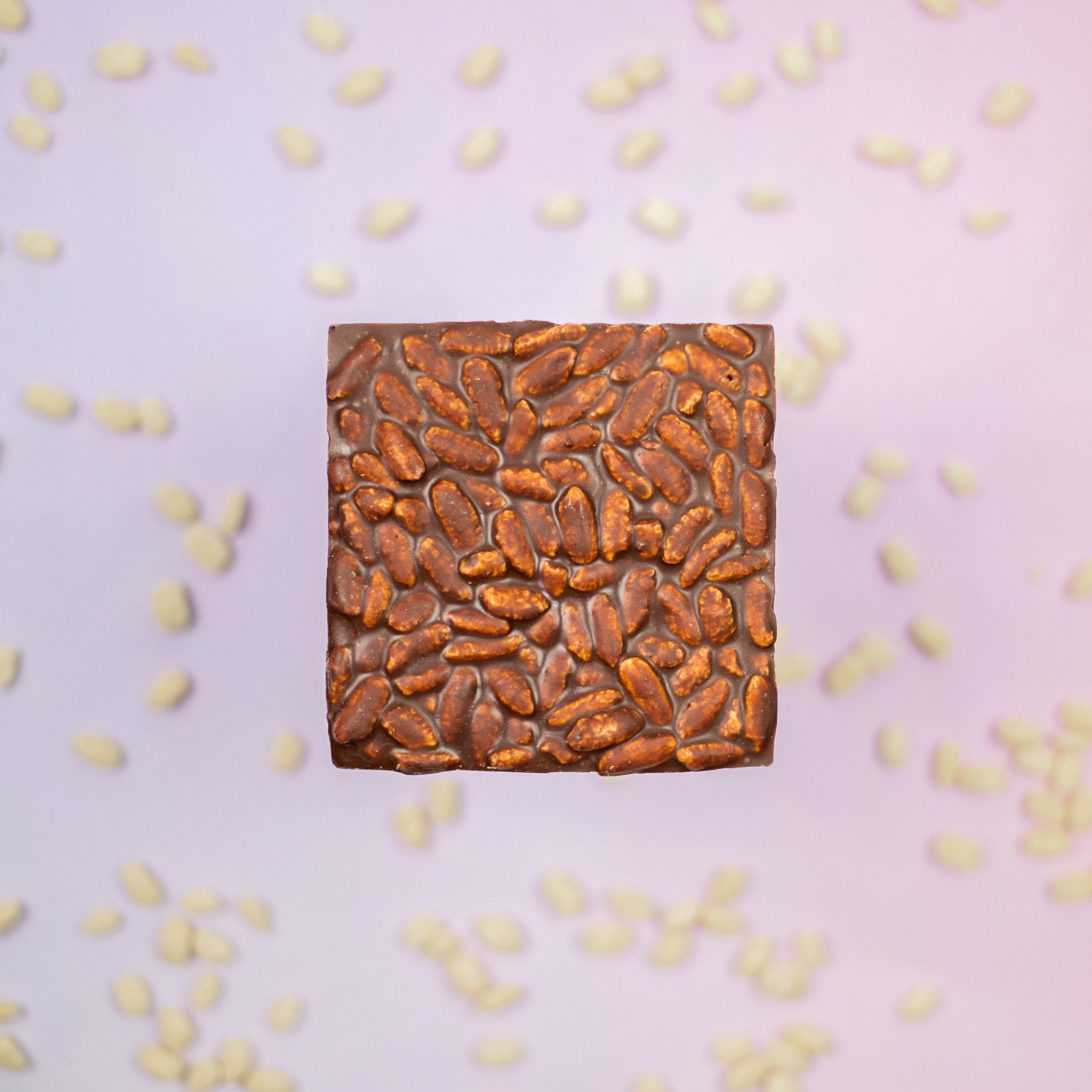mylk chocolate bar with puffed rice - Modern Hustle Marketplace