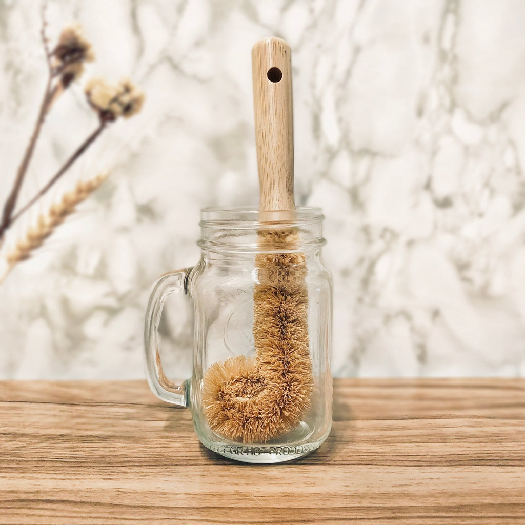 Natural Coconut Bottle Brush - Modern Hustle Marketplace