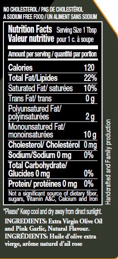 Natural Pink Garlic EVOO - Modern Hustle Marketplace