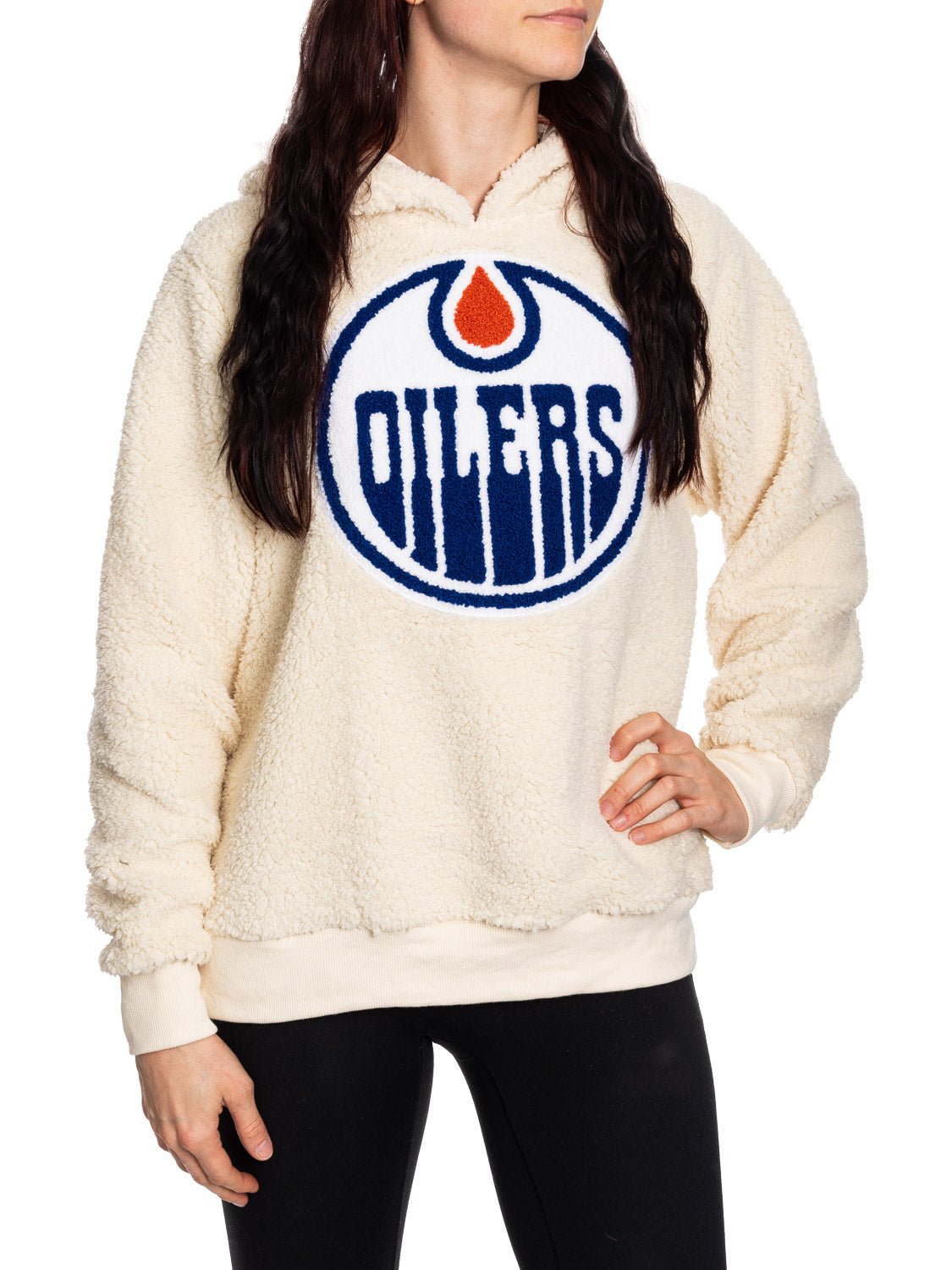 NHL Edmonton Oilers Ladies Sherpa Hoodie - Modern Hustle Marketplace