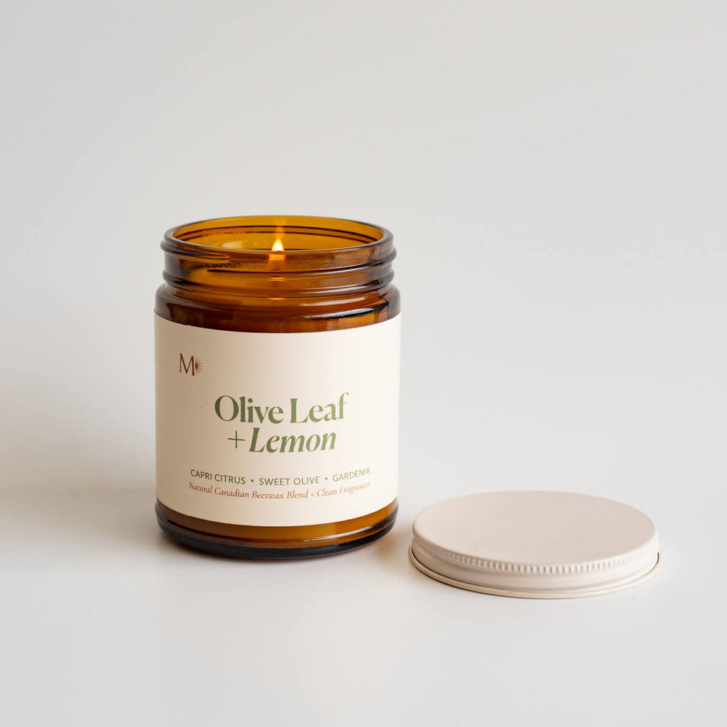 Olive Leaf + Lemon Candle Jar - Modern Hustle Marketplace