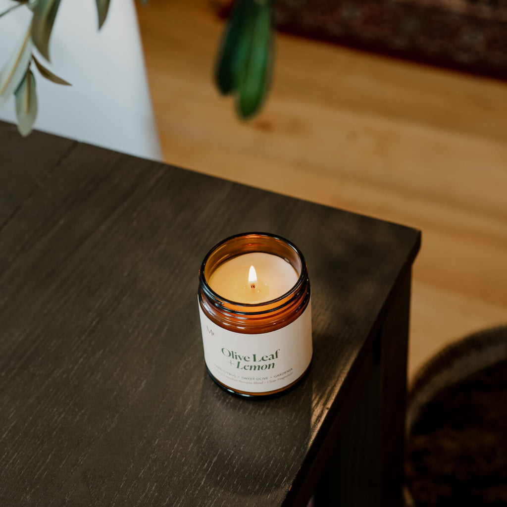 Olive Leaf + Lemon Candle Jar - Modern Hustle Marketplace