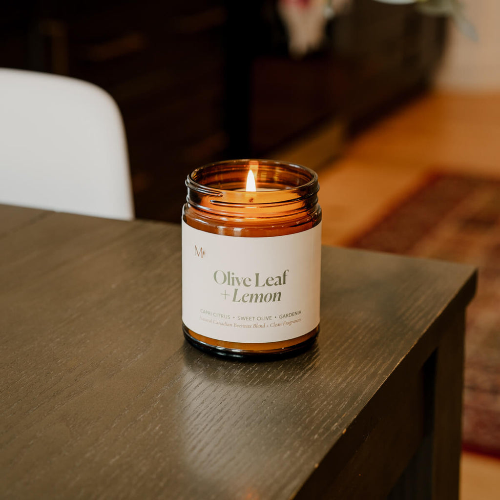 Olive Leaf + Lemon Candle Jar - Modern Hustle Marketplace