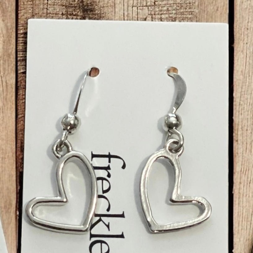 Open Heart Hook Earrings - Modern Hustle Marketplace