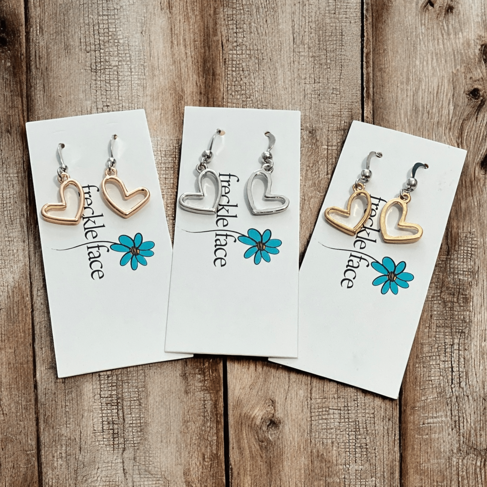 Open Heart Hook Earrings - Modern Hustle Marketplace