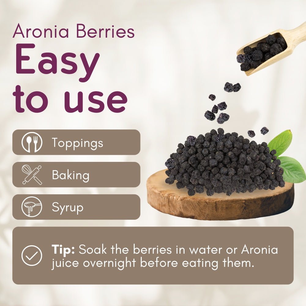 Organic Aronia Berries Dried 7.1 oz (200 g) - Modern Hustle Marketplace