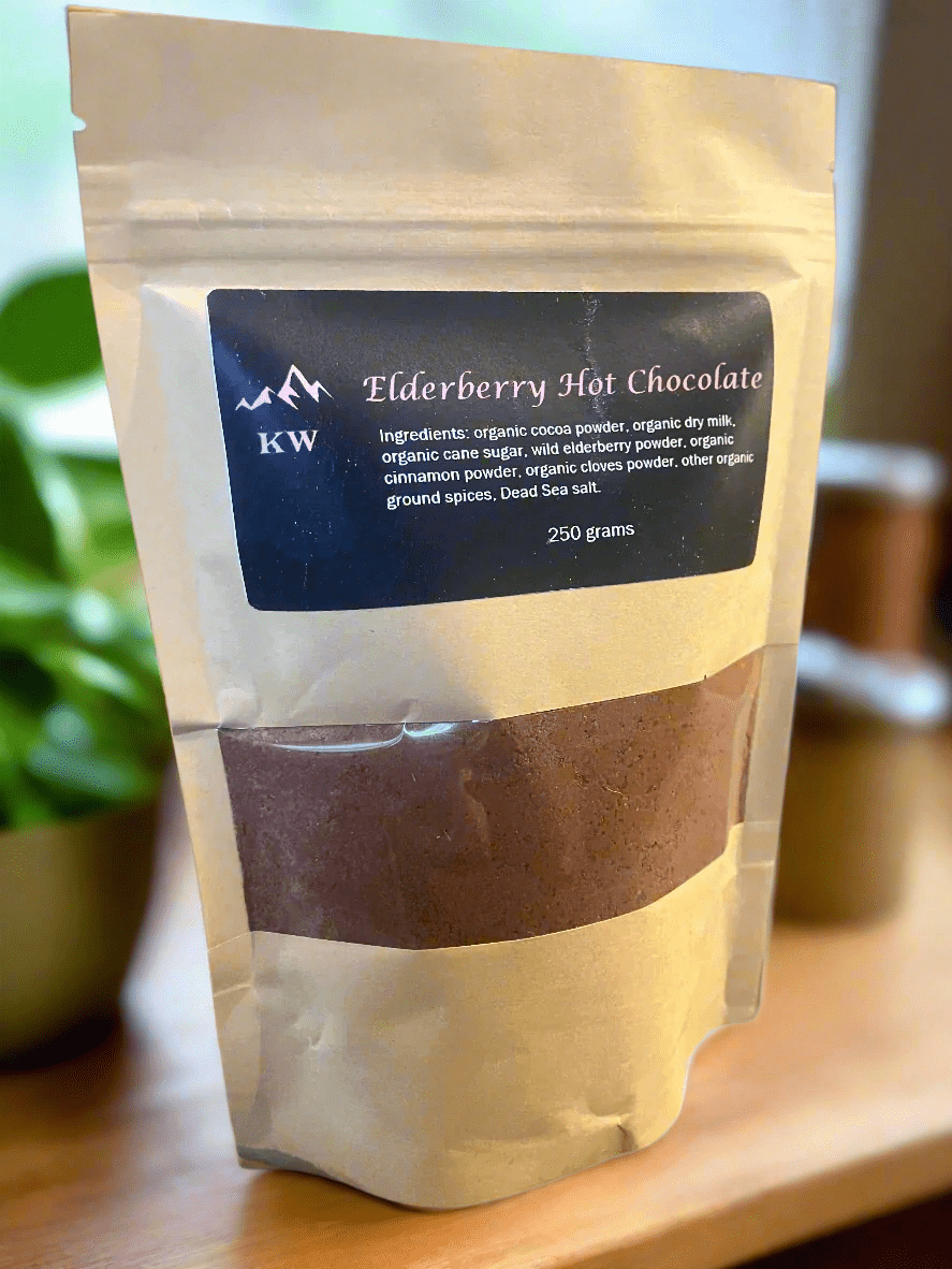 Organic Elderberry Hot Chocolate - 250 grams - Modern Hustle Marketplace