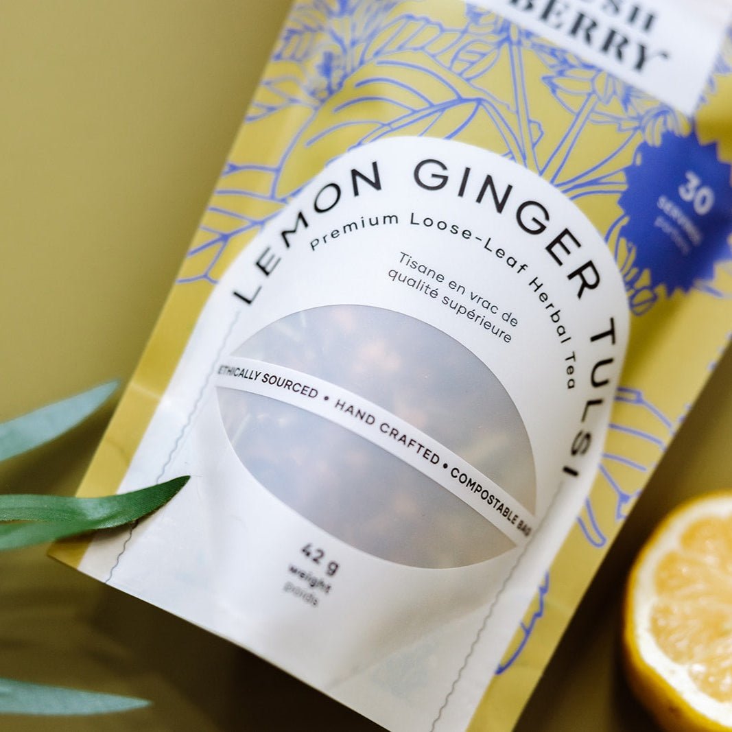 Organic Lemon Ginger Tulsi Tea - Modern Hustle Marketplace
