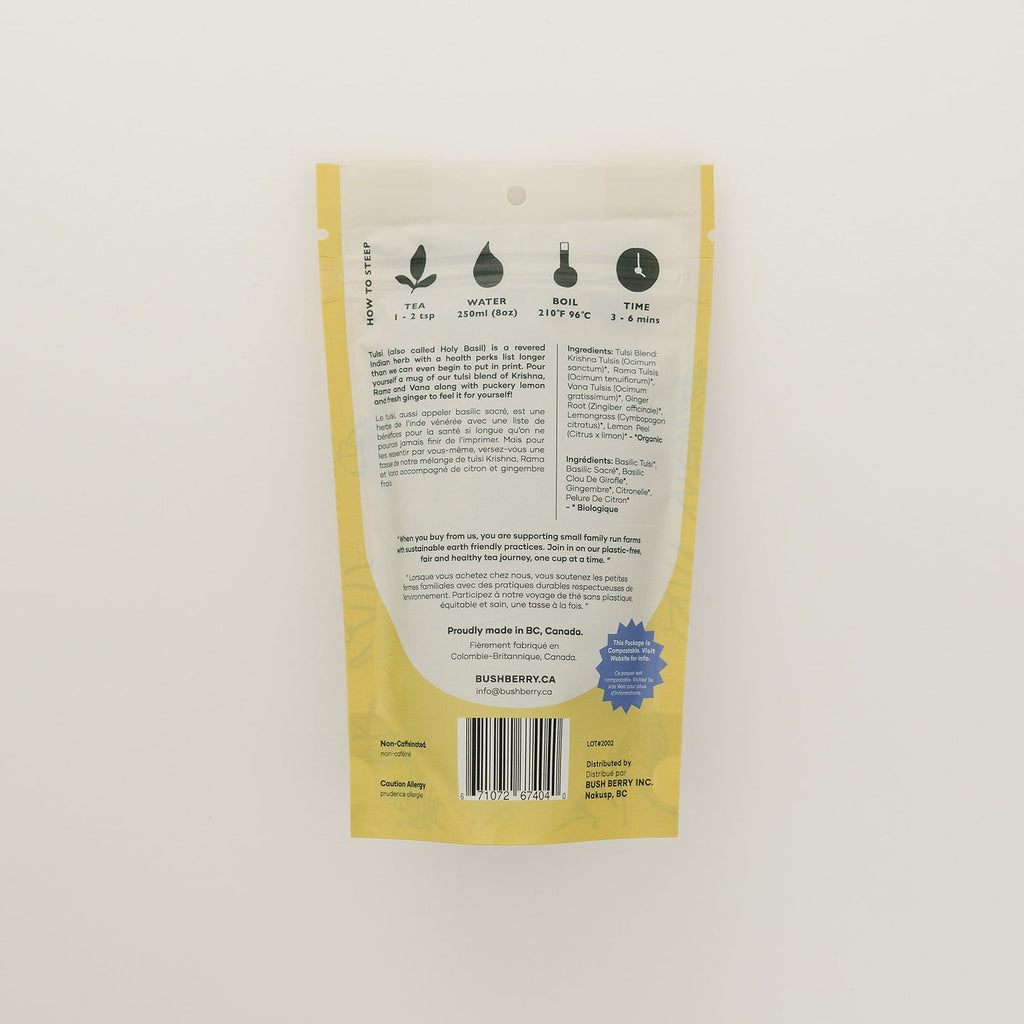 Organic Lemon Ginger Tulsi Tea - Modern Hustle Marketplace