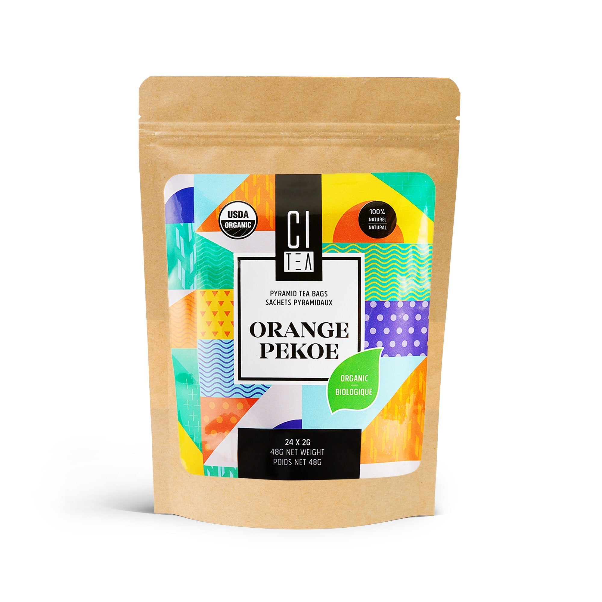 Organic Orange Pekoe - 24 Pyramid Tea Bags - Modern Hustle Marketplace