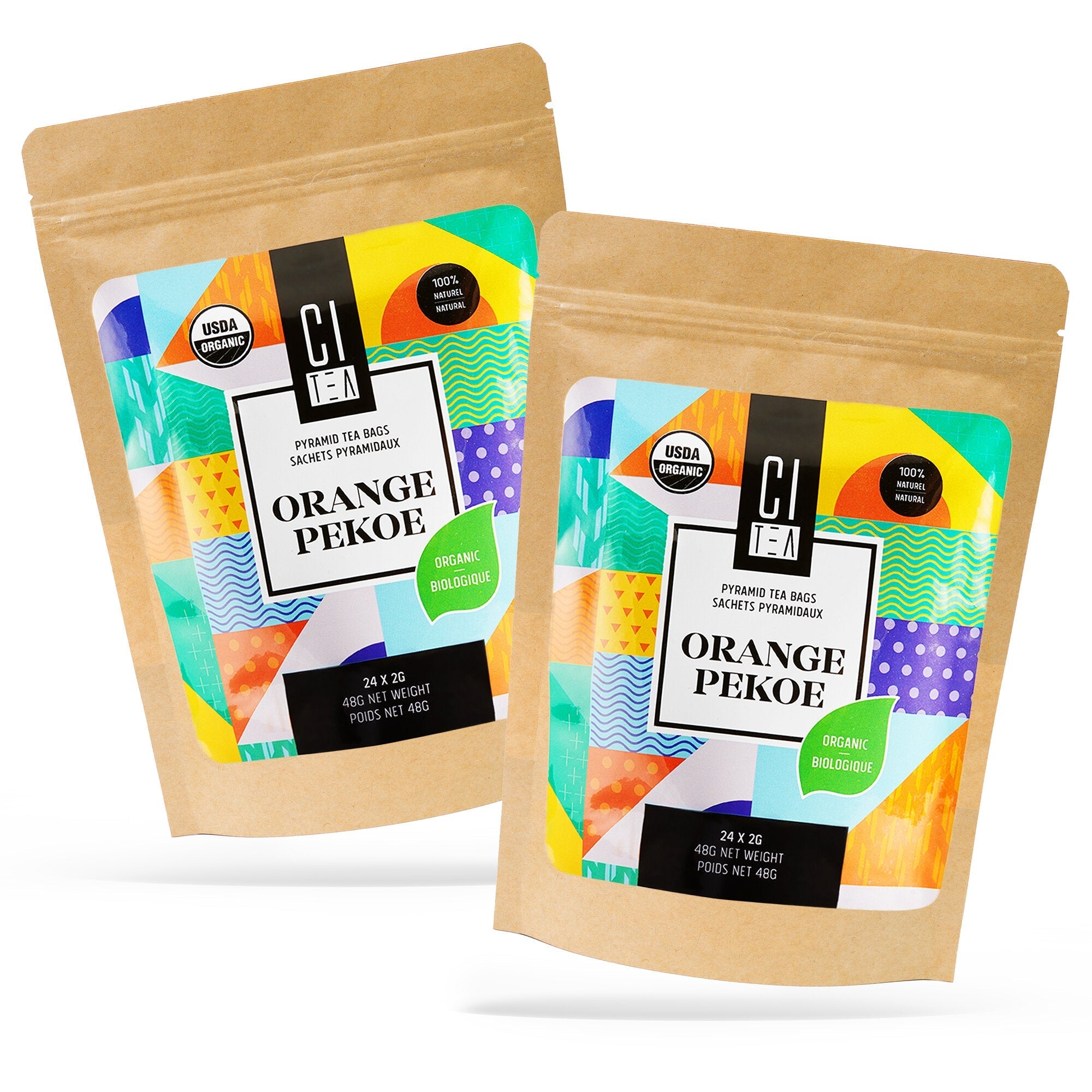 Organic Orange Pekoe - 24 Pyramid Tea Bags - Modern Hustle Marketplace