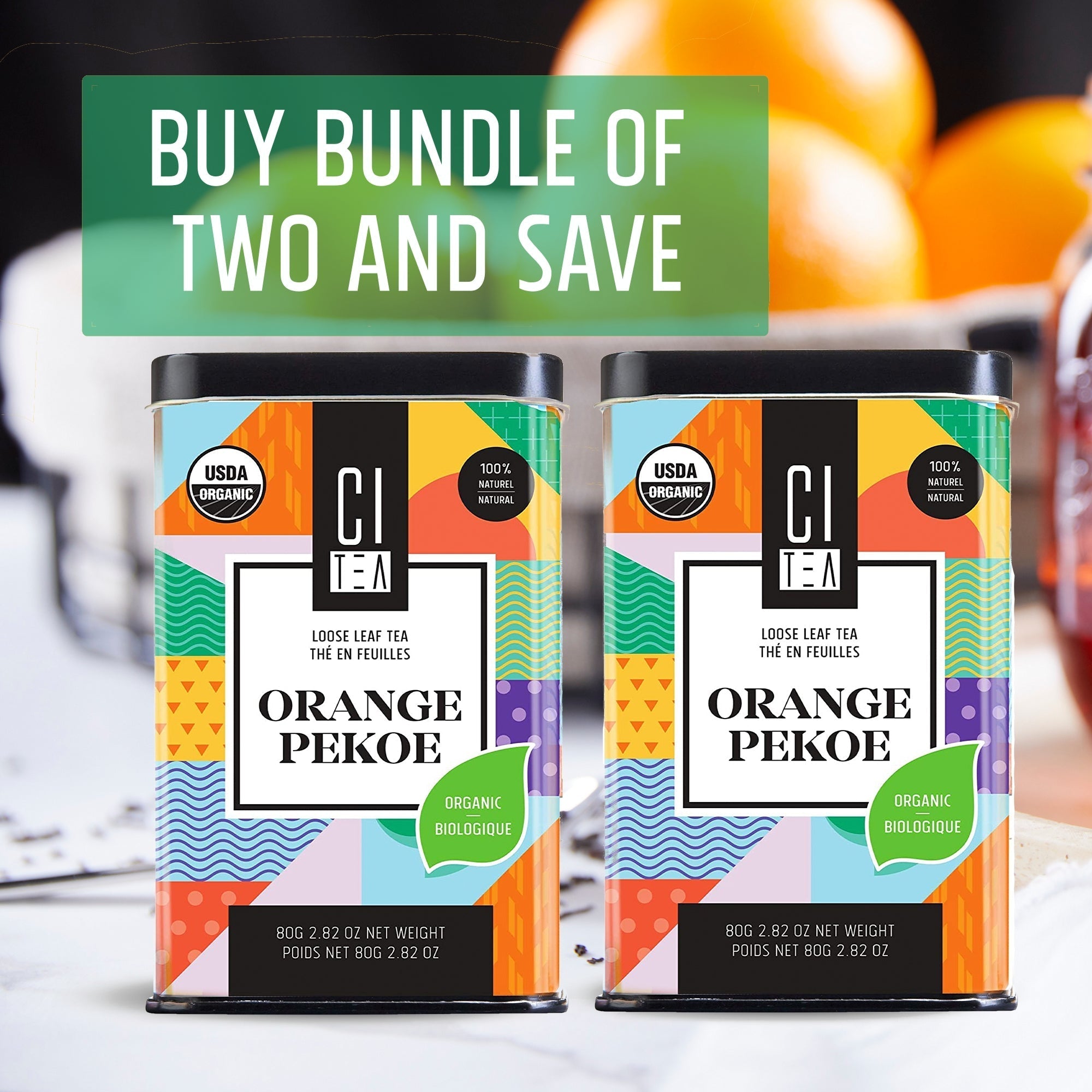 Organic Orange Pekoe Loose Leaf Tea Bundle of Two - Modern Hustle Marketplace
