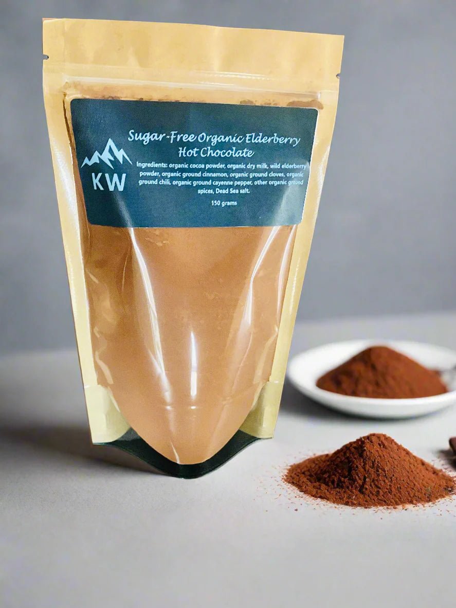 Organic Sugar Free Elderberry Hot Chocolate: Midnight Edition - Modern Hustle Marketplace