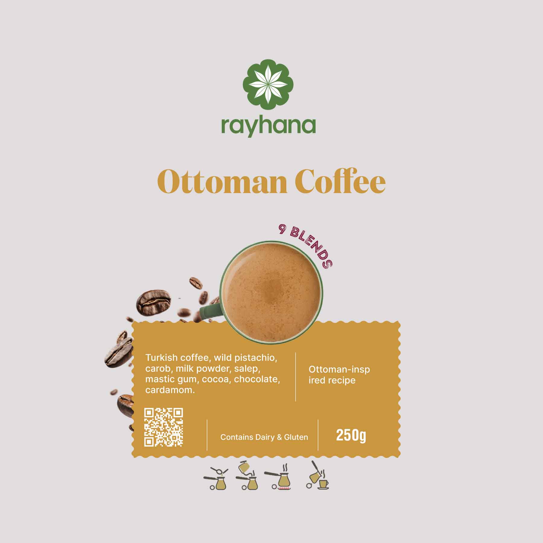Ottoman Coffee – 9 - Bean Premium Blend by Rayhana - Modern Hustle Marketplace