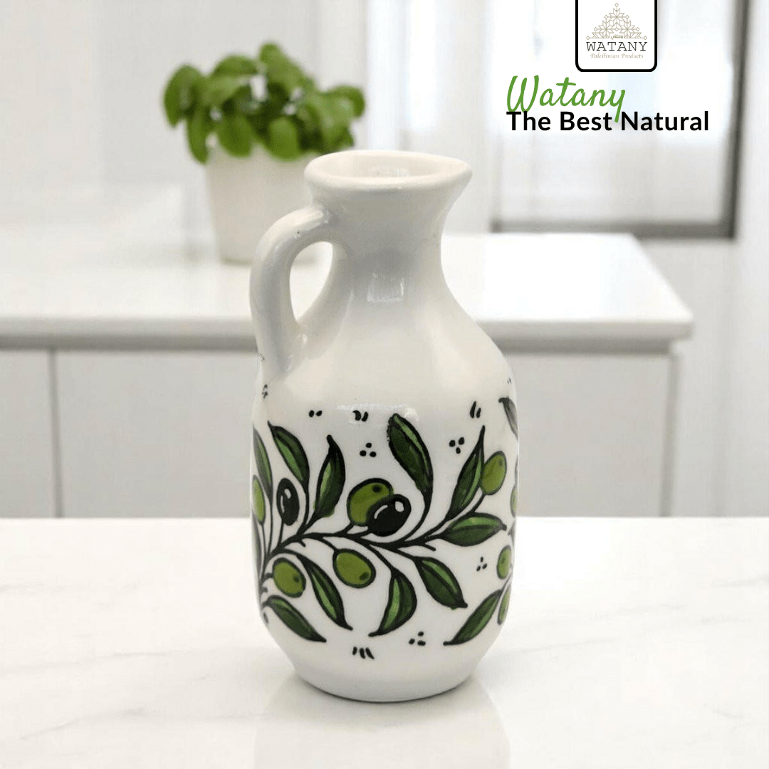 Palestinian Olive Oil Jug 20×12×12 cm - Modern Hustle Marketplace