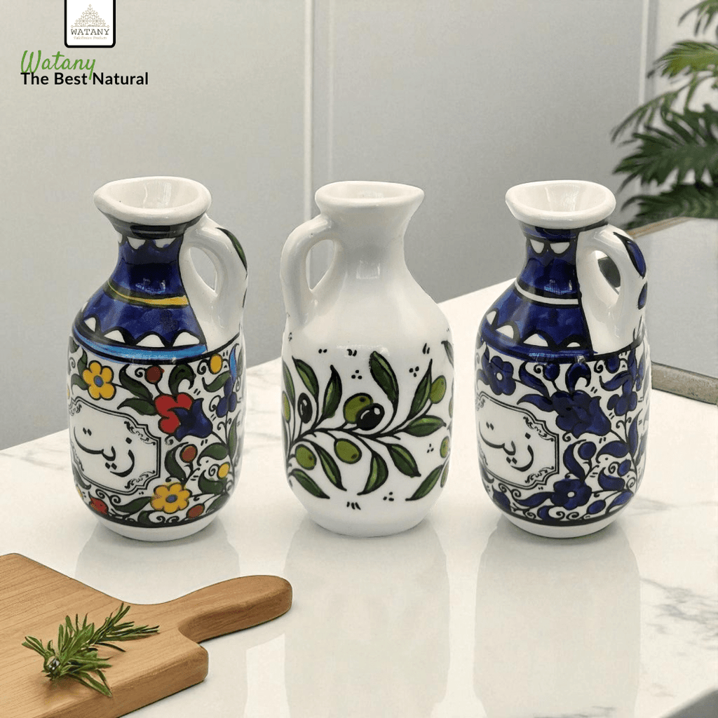 Palestinian Olive Oil Jug 20×12×12 cm - Modern Hustle Marketplace