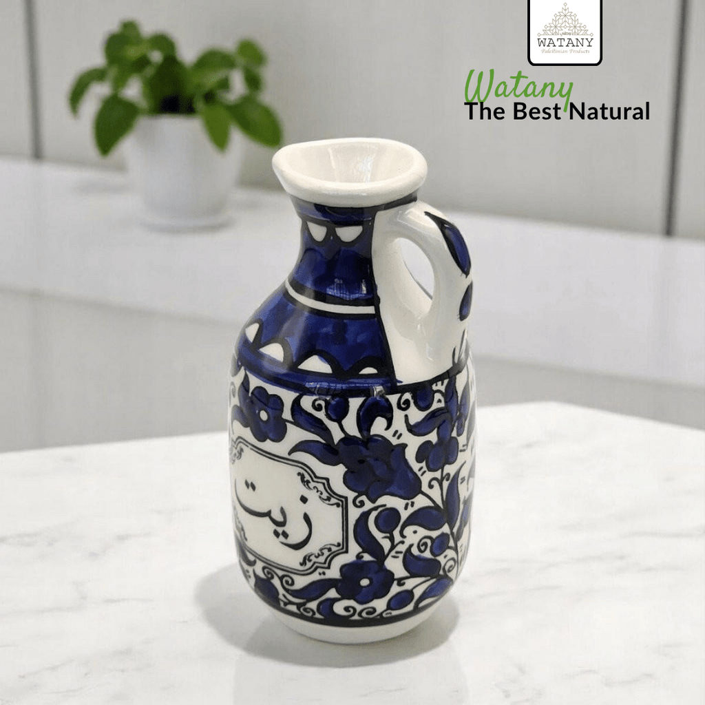 Palestinian Olive Oil Jug 20×12×12 cm - Modern Hustle Marketplace