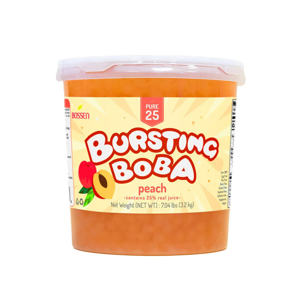 Peach Bursting Boba Pure25 - Popping Boba - Bossen - Canada - Modern Hustle Marketplace