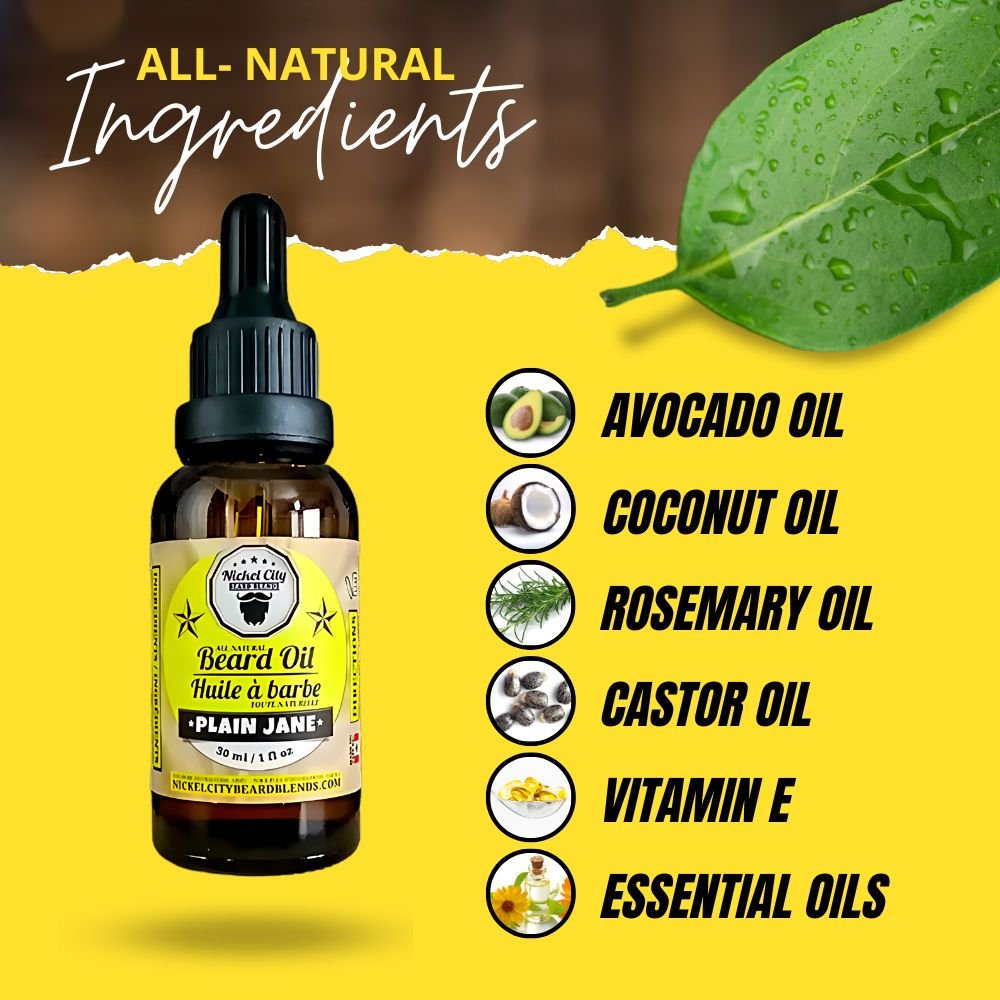 Plain Jane Beard Oil (30ml) – Naked, Unscented & Fragrance - Free | Premium Conditioning Beard Oil - Modern Hustle Marketplace